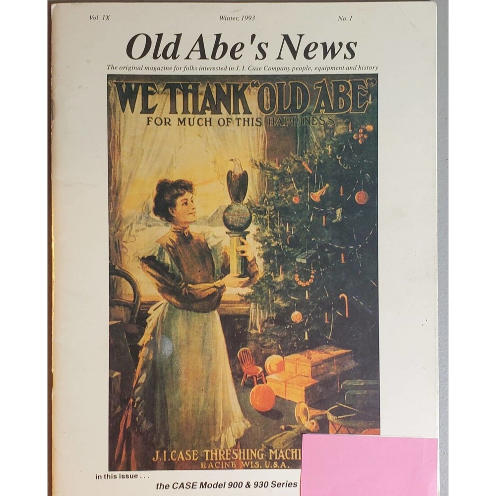 J I Case Old Abe's News Magazine Winter 1993